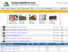 Tablet Screenshot of carbondalerent.com